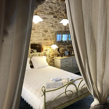 παραδοσιακό πέτρινο αρχοντικό μέ αυλή 別荘 *